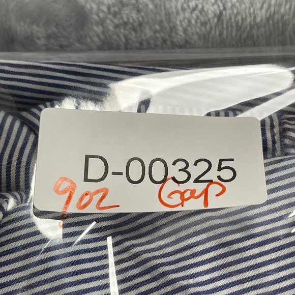 Gap Shirt Mens Small Blue Striped Button Down Long Sleeve 100% Cotton Casual - Picture 16 of 16